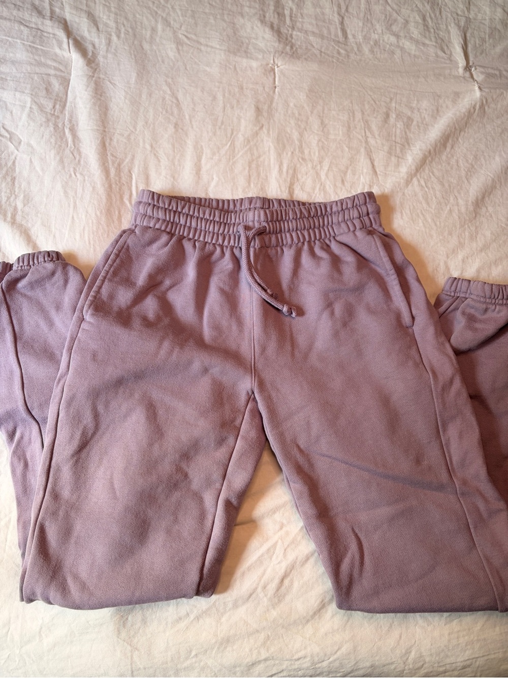 Purple TNA Extra Fleece Aritzia sweatpants